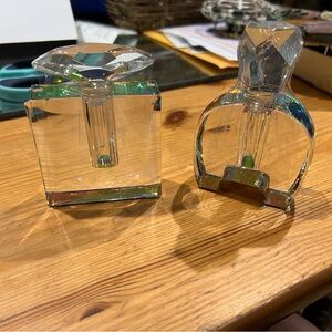 Elegant Crystal Perfume Bottles (set of 2)